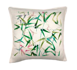 Cojín decorativo Bamboo linet crudo 45x45 cm