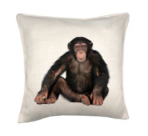Cojín 45x45 cm Chimpance crudo