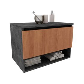 Mueble vanitorio aéreo 43.9 cm BN marengo/almendra