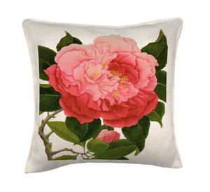 Cojín 45x45 cm Camelia crudo