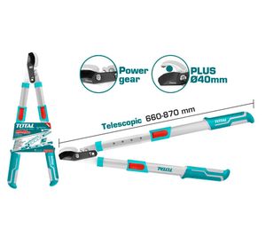 Tijera poda telescópica 40 mm turquesa