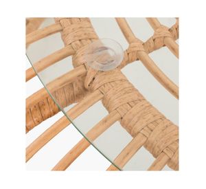 Mesa de centro terraza ratán Creta natural