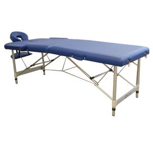 Camilla masajes Aluminio azul