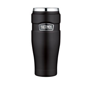 Termo para agua King negro 470 ml