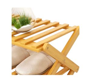 Zapatero organizador 3 Niveles Café Claro 68x35x7 cm