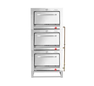 Horno 3 cámaras inox. 65x65 gas licuado