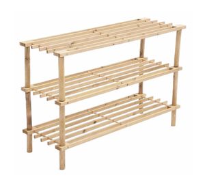 Zapatero organizador 3 Niveles Rectangular 63x25x4 cm