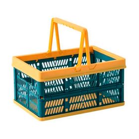 Canasto organizador con Asas Amarillo 5x38x25 cm