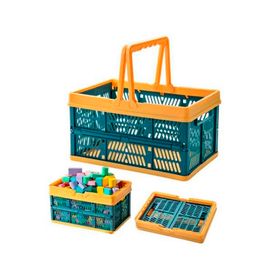 Canasto organizador con Asas Amarillo 5x38x25 cm