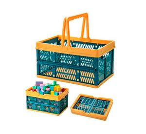 Canasto organizador con Asas Amarillo 5x38x25 cm