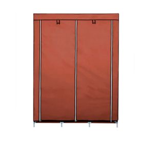 Clóset organizador 3 cuerpos café 130x45x175 cm