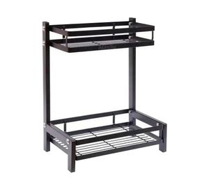 Organizador metálico 2 niveles negro