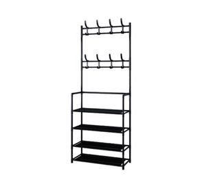 Rack organizador 4 niveles negro