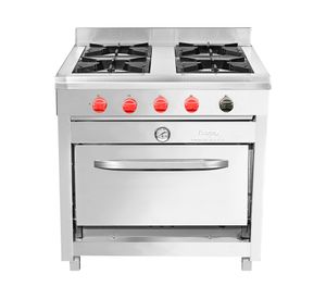 Cocina 4 platos acero inoxidable gas licuado