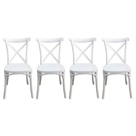 Silla Stack blanco 4 unidades Idetex.
