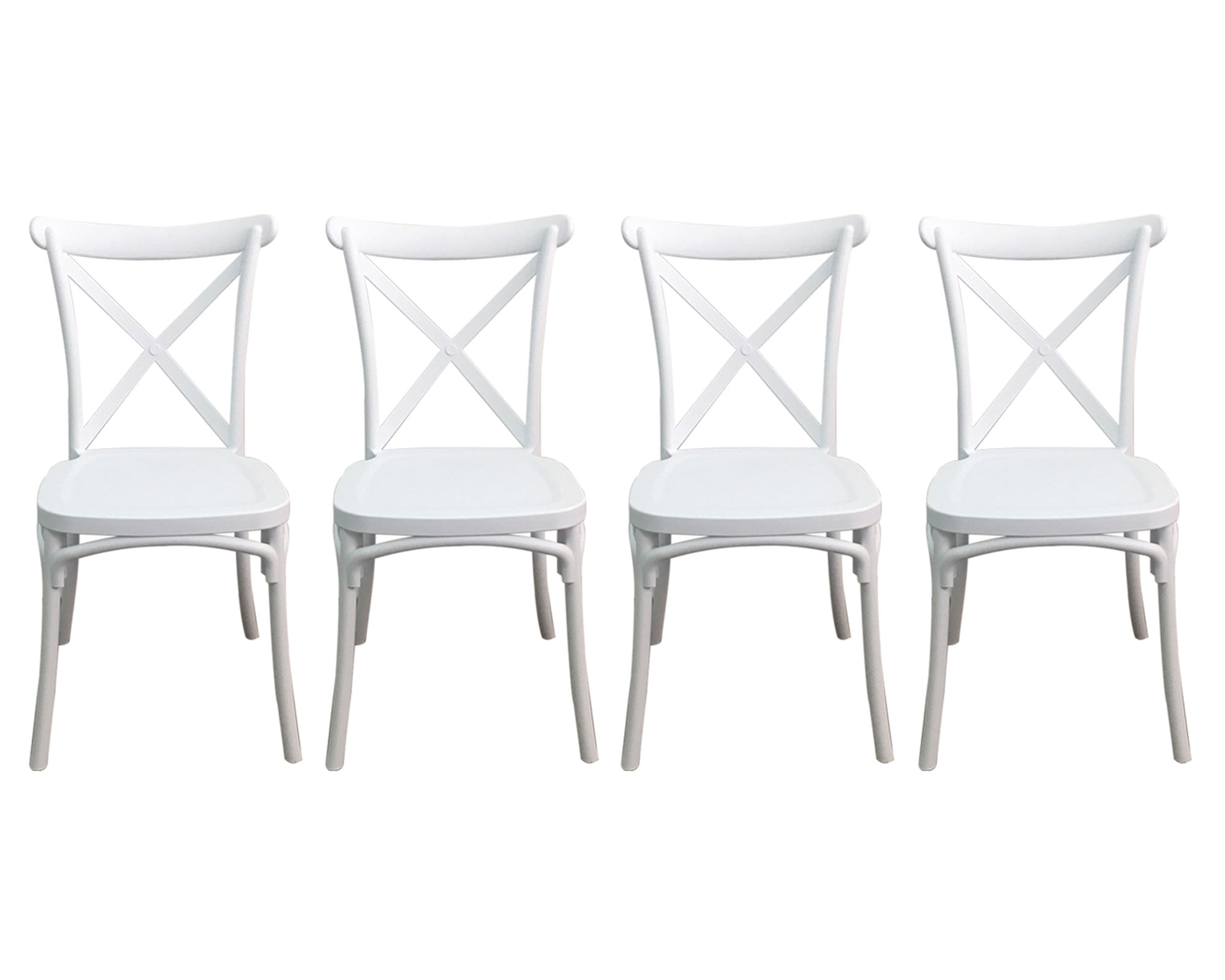 Idetex Silla Stack blanco 4 unidades Idetex.