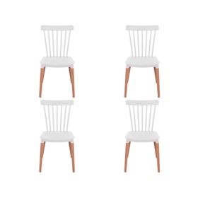 Silla diseño Windsor blanca 4 unidades