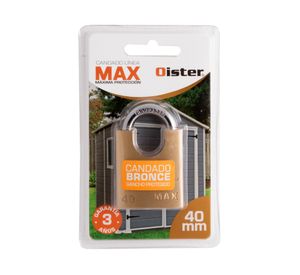 Candado bronce Max con hombros de 40 mm