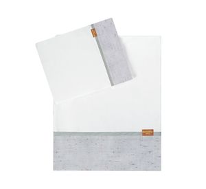 Juego sábanas coche cuna 144 hilos gris