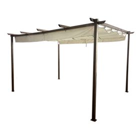 Toldo 400x300 cm Pergola Retractil marfil