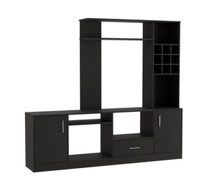 Mesa centro + centro ent. bar + biblioteca cubo Beijing wengue