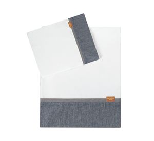 Juego sábanas coche cuna 144 hilos jeans