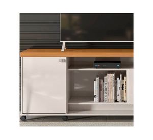 Rack TV 60" Dallas blanco/café