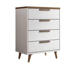 Cómoda 4 cajones Conect café claro