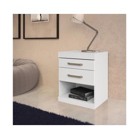 Velador 2 cajones Start blanco