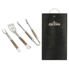 Set utensilio para asado 4 piezas