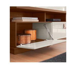 Centro de entretenimiento 70" Bilbao cedro/off white