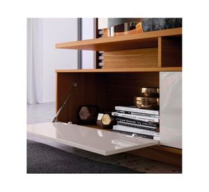 Rack TV 75" Marroco café/blanco