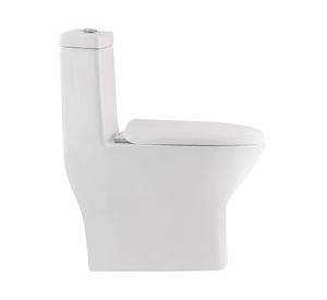 WC one piece piso 30.5 cm botón dual asiento cierre suave SD1077 blanco
