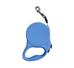 Correa retráctil mascota 5 m celeste