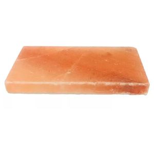 Tabla de cortar sal del Himalaya 25x25 cm rosado
