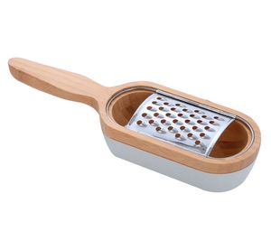 Rallador con contenedor blanco