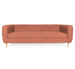 Sofá 2 cuerpos Lynette chenille palo rosa