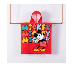 Toalla capucha 60x120 cm Mickey Red