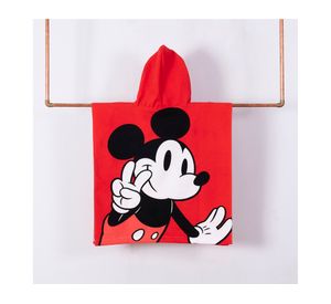 Toalla capucha 60x120 cm Mickey Red