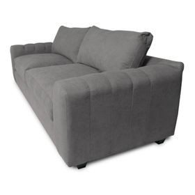 Sofá 2 cuerpos Briana chenille gris