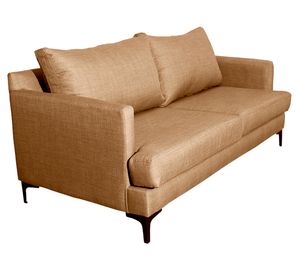 Sofá 2 cuerpos Aldara chenille beige