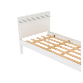 Cama diseño horizontal 1 plaza CM blanco