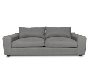 Sofá 3 cuerpos Briana chenille gris