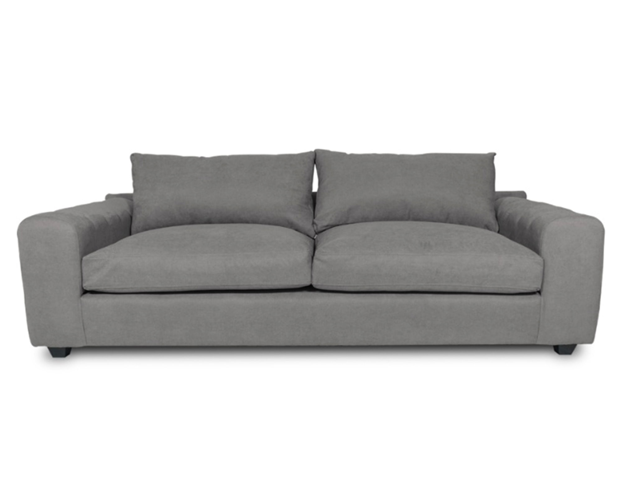 Sofás Home Sofá 3 cuerpos Briana chenille gris