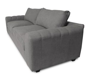 Sofá 3 cuerpos Briana chenille gris