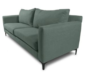 Sofá 3 cuerpos Alanna chenille verde