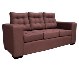 Sofá 3 cuerpos Antu chenille café