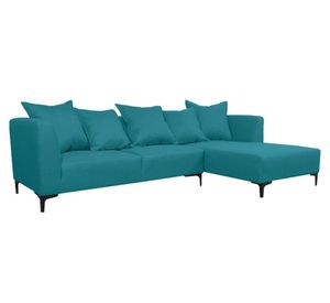 Seccional 3 cuerpos Cordelia chenille turquesa