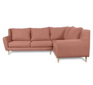 Seccional 3 cuerpos Lenora chenille palo rosa