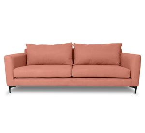 Sofá 2 cuerpos Alanna chenille palo rosa